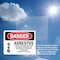 Signmission Asbestos Cancer And Lung Disease Hazard Danger Sign, Plastic, 10in W x 7in L, 2PK OS-2PACK-DS-P-710-L-1033 - alternate 5